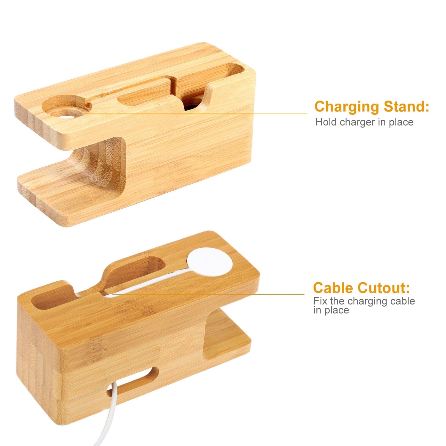 Bamboo Wood Charging Stand for Apple Watch Latest