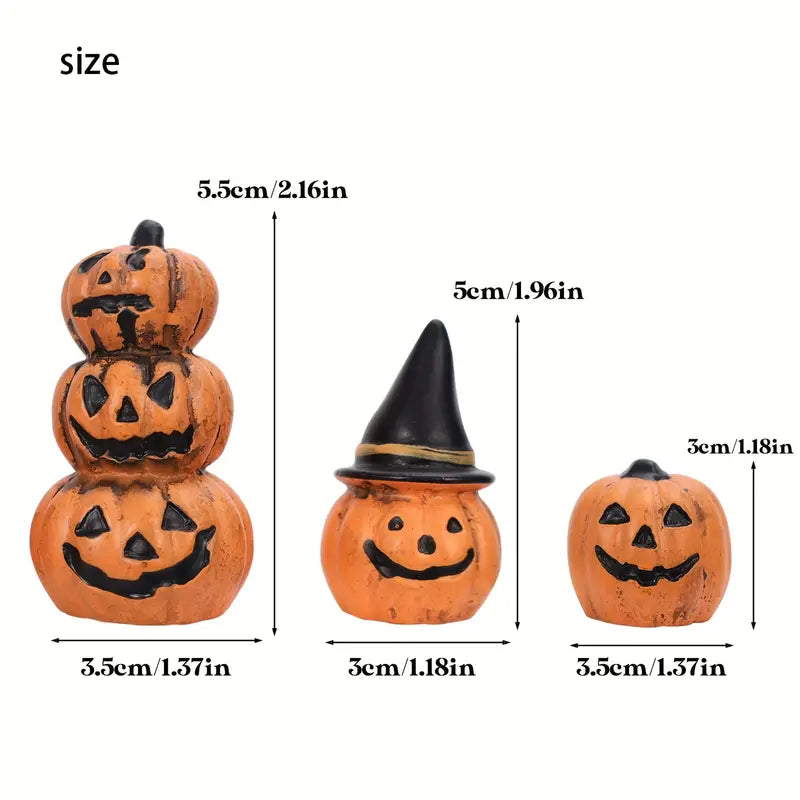 3-Piece: Halloween Pumpkin Decorations Deals