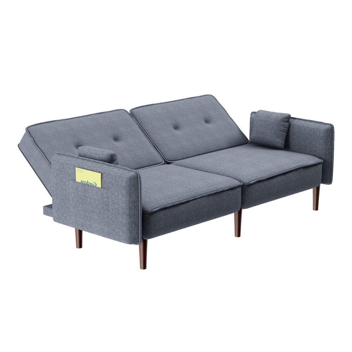 Convertible Futon Sofa Bed with 2 Pillows Buy Cheap Order