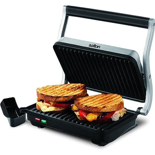 Salton Stainless Steel Panini Grill Wide Range Of Online