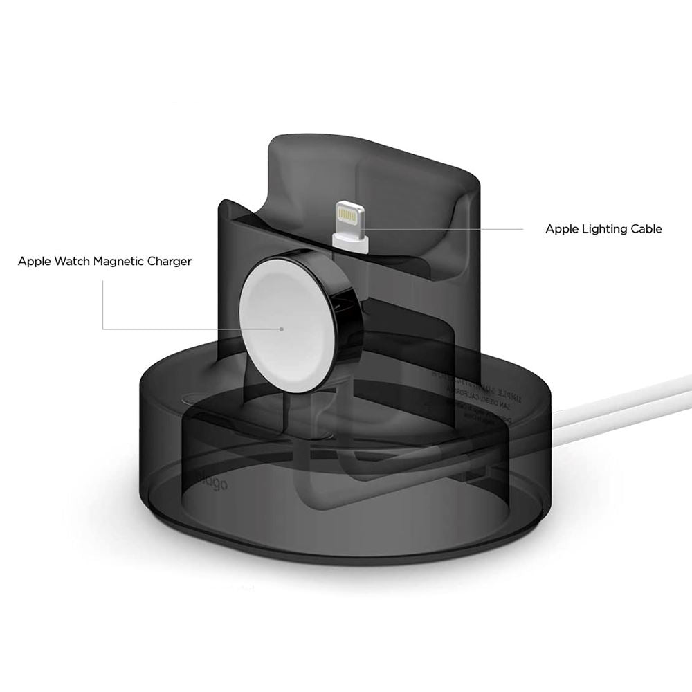 2-in-1 Apple Silicone Charging Stand Clearance High Quality