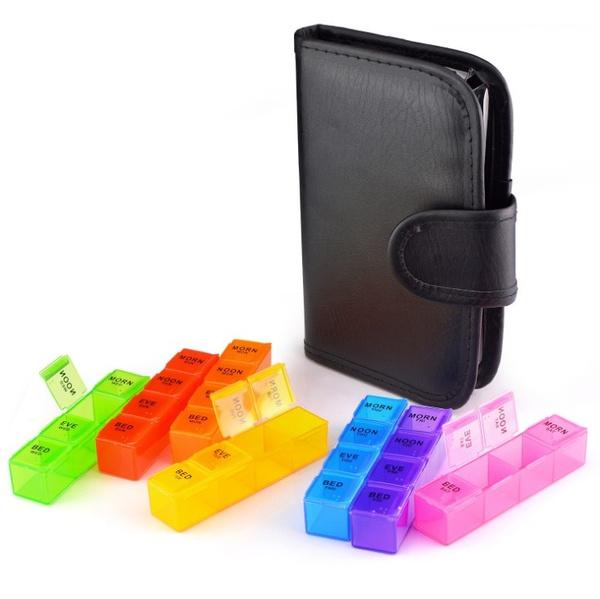 7 Day Extra Large Pill Organizer with Cute Travel Case Cheap With Credit Card