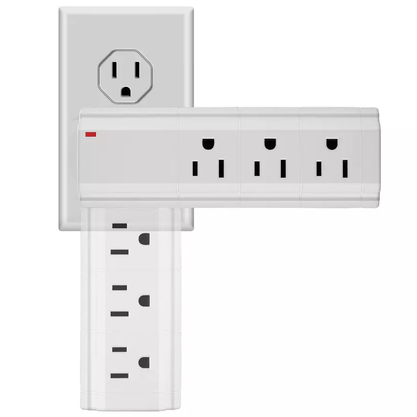 LAX Multi-Charging Tower Surge Protector 9 Outlet and 2 USB Ports Buy Authentic Online