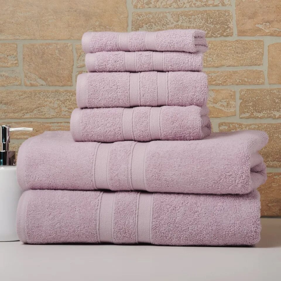 6-Piece Bibb Home Absorbent 100% Egyptian Cotton Towel Set Free Shipping Factory Outlet