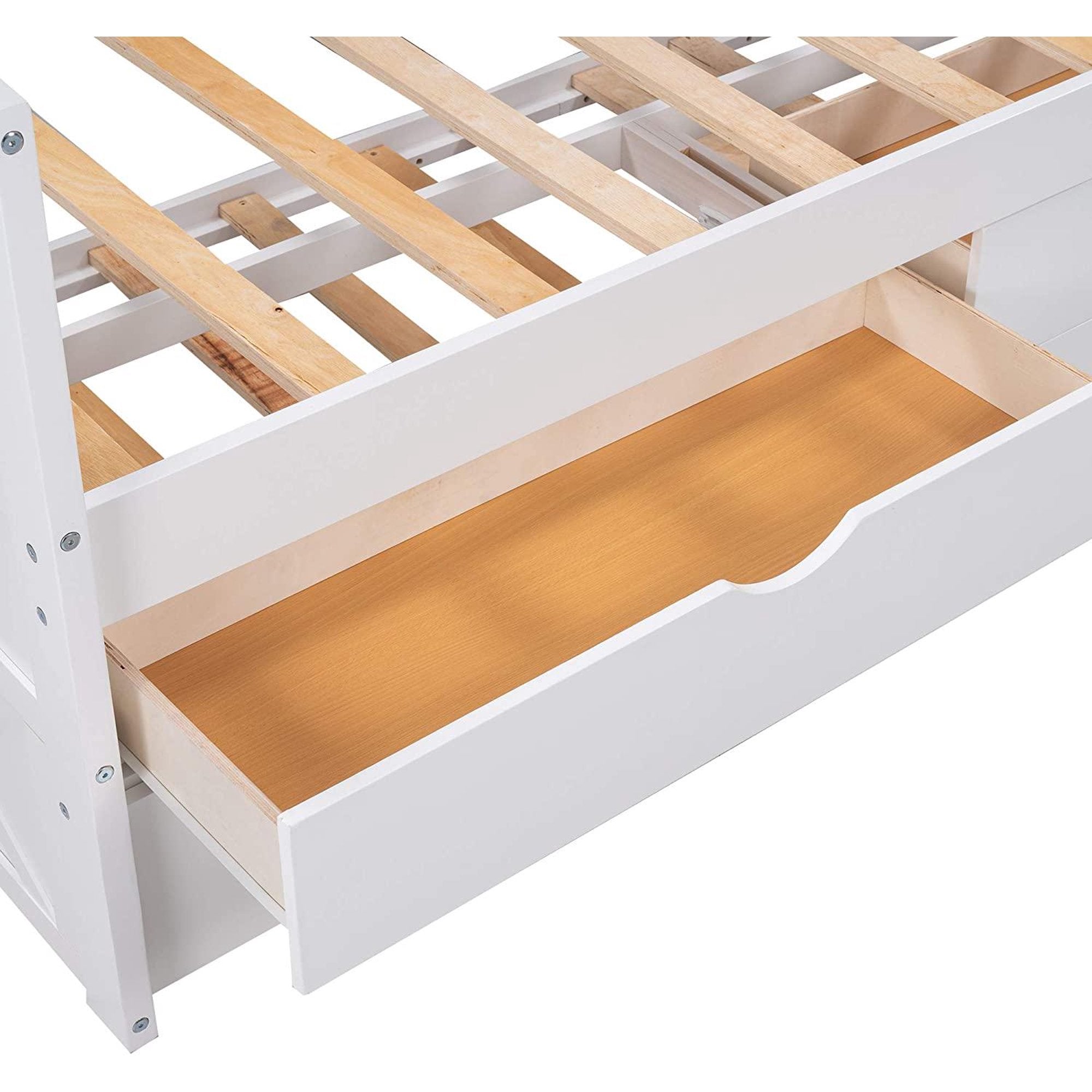 Platform Storage Bed with Trundle Cheap Pice Wholesale