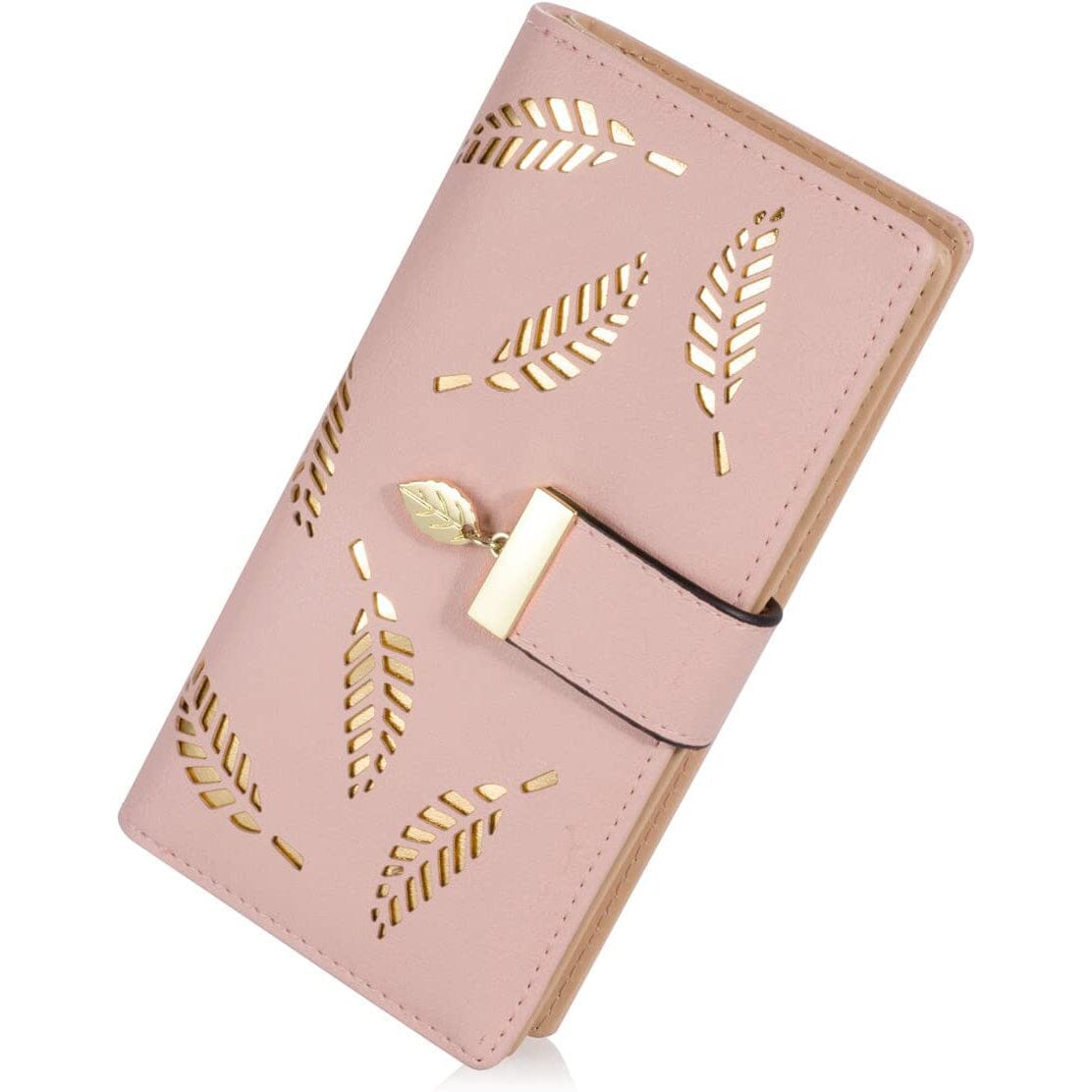 Sweet Cute Women's Long Leaf Bifold Wallet Cheap Sale Collections