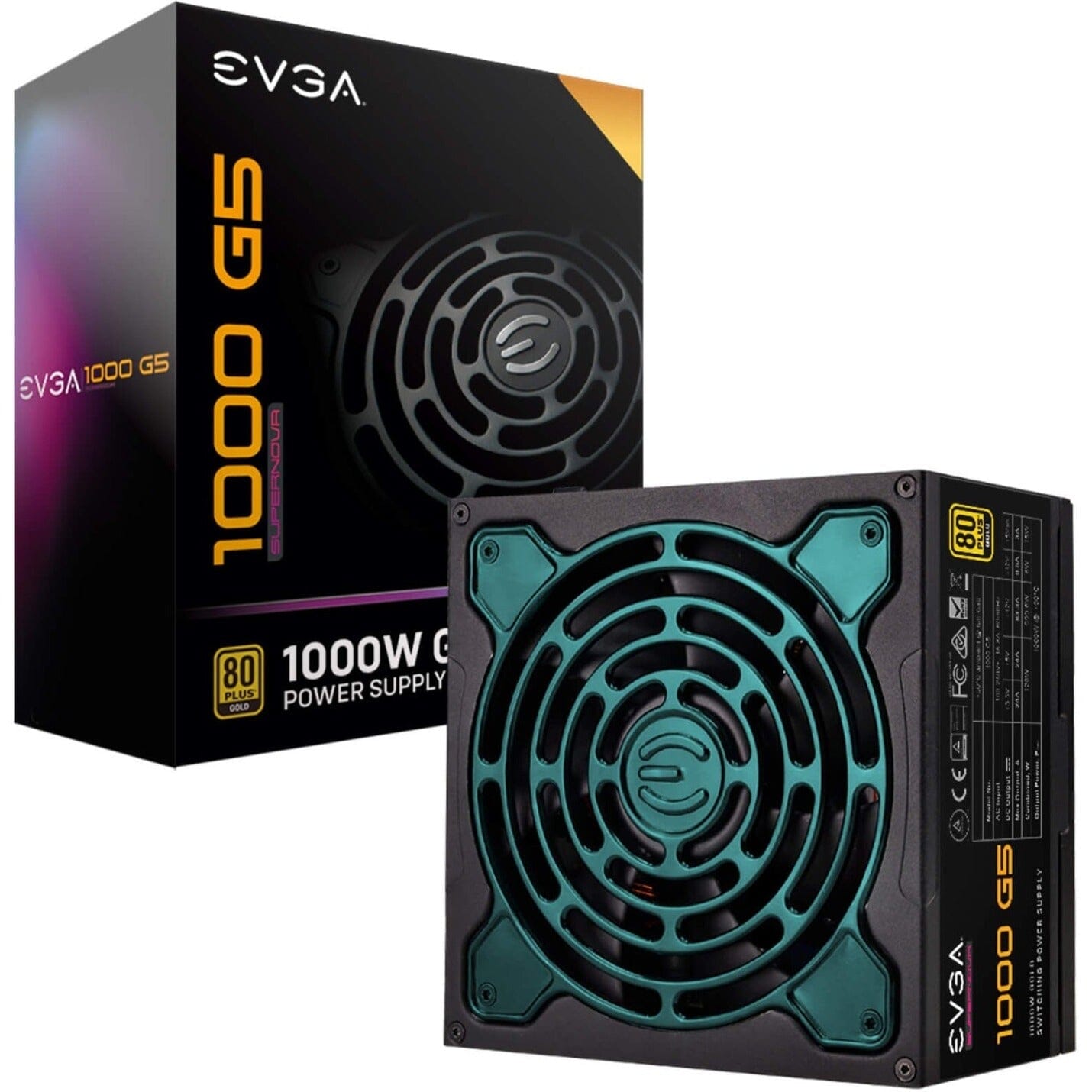 EVGA SuperNOVA 1000 G5 Power Supply (220-G5-1000-X1) (Refurbished) Clearance Classic