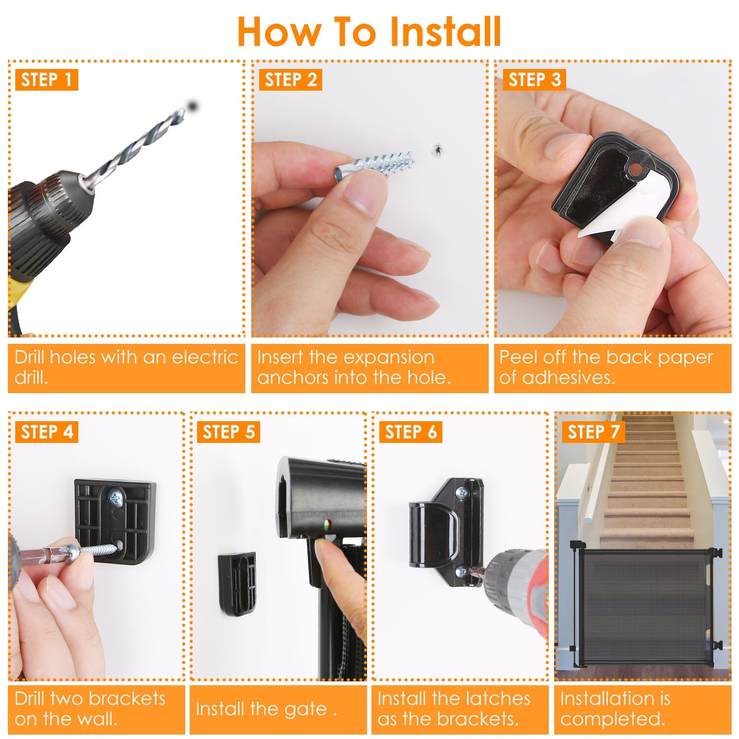 Extra Wide Child Safety Gate Retractable Door Cheap Sale Geniue Stockist