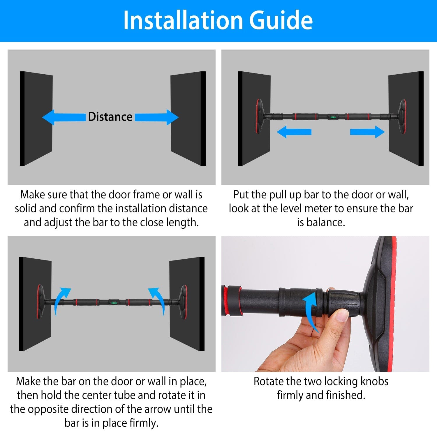 Doorway Pull Up Bar Heavy Duty with Foam Grips Level Cheap Wiki