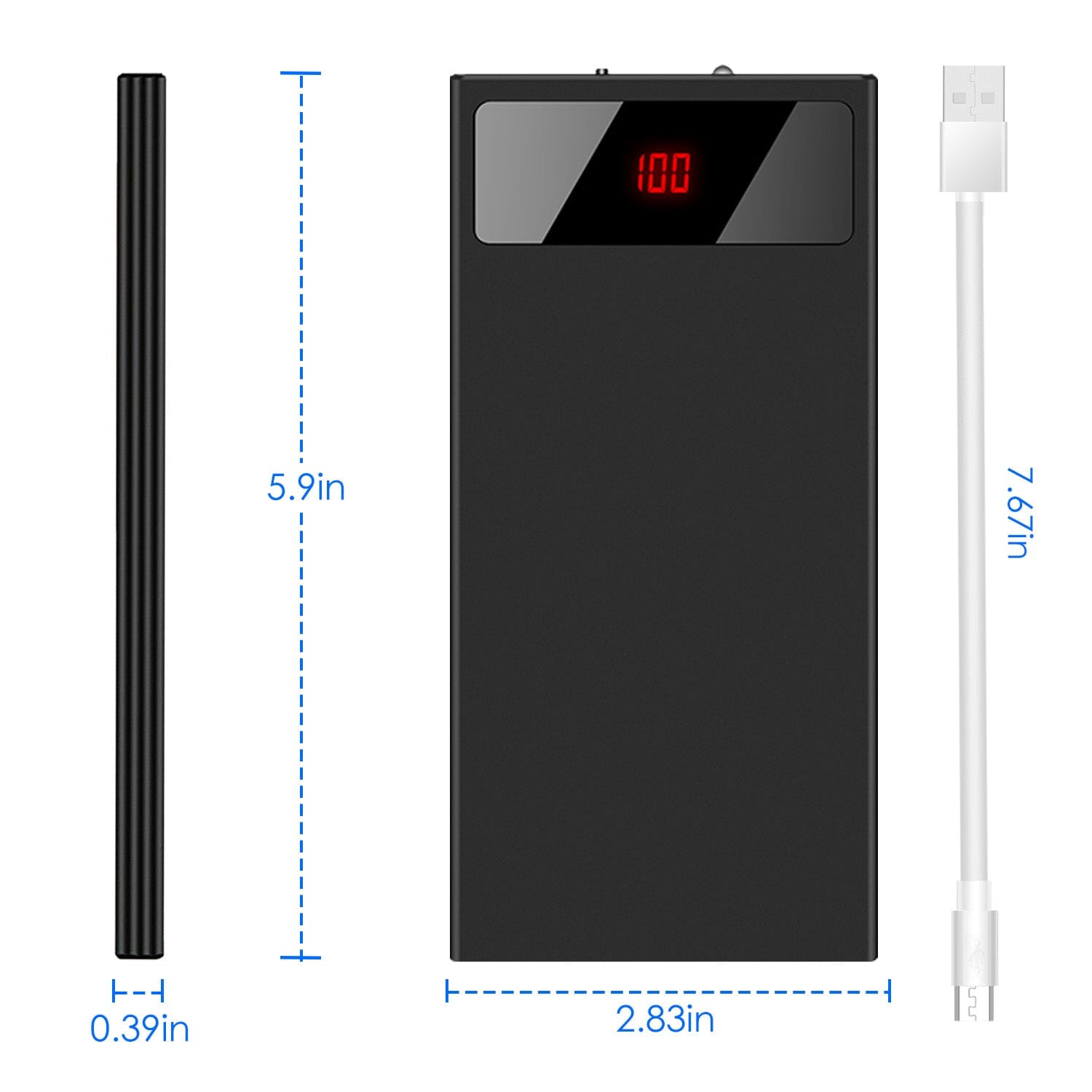 20,000mAh Power Bank Ultra-thin External Battery Pack With Mastercard