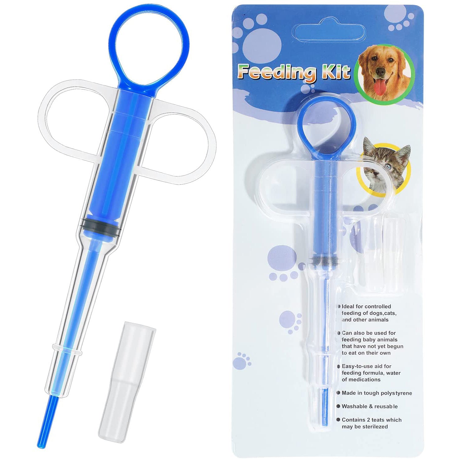 2-Piece: Pet Tablet Syringe Pusher High Quality For Sale