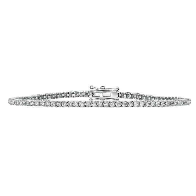 1.15 Carat Natural Diamond Tennis Bracelet G SI 14K White Gold 8-Inch Perfect Cheap Pice