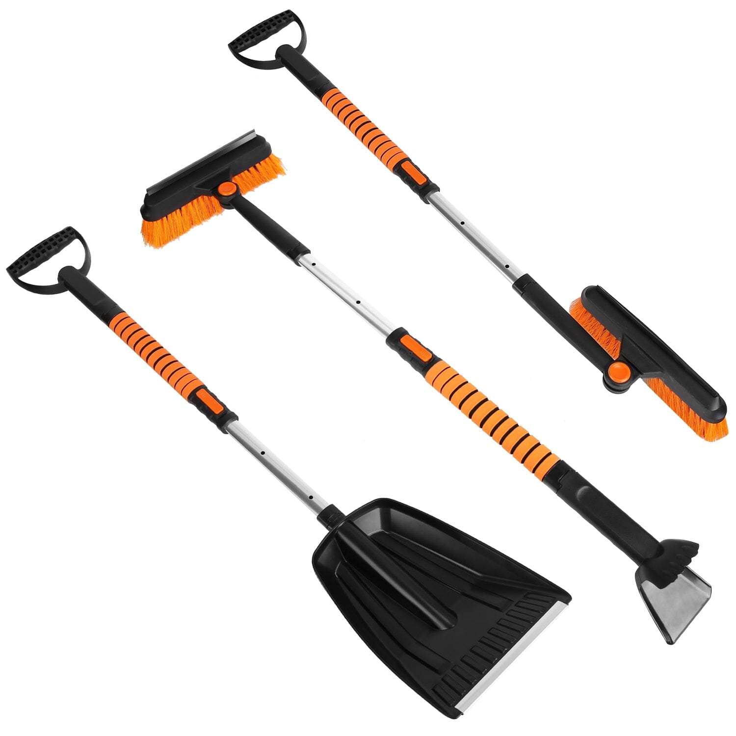 5-in-1 Detachable 180° Adjustable Ice Scraper Snow Shovel Clearance Discounts