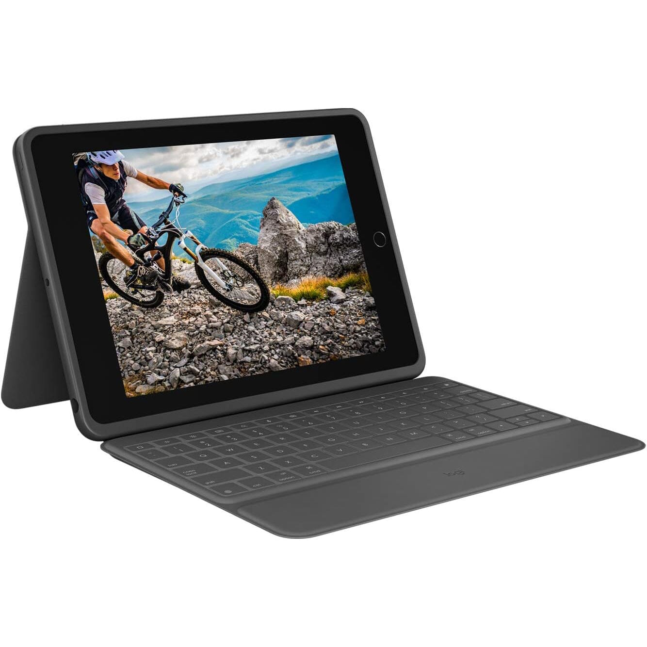 Logitech Rugged Folio - iPad (7th, 8th & 9th Generation) Protective Keyboard Case Cheap Sale Excellent