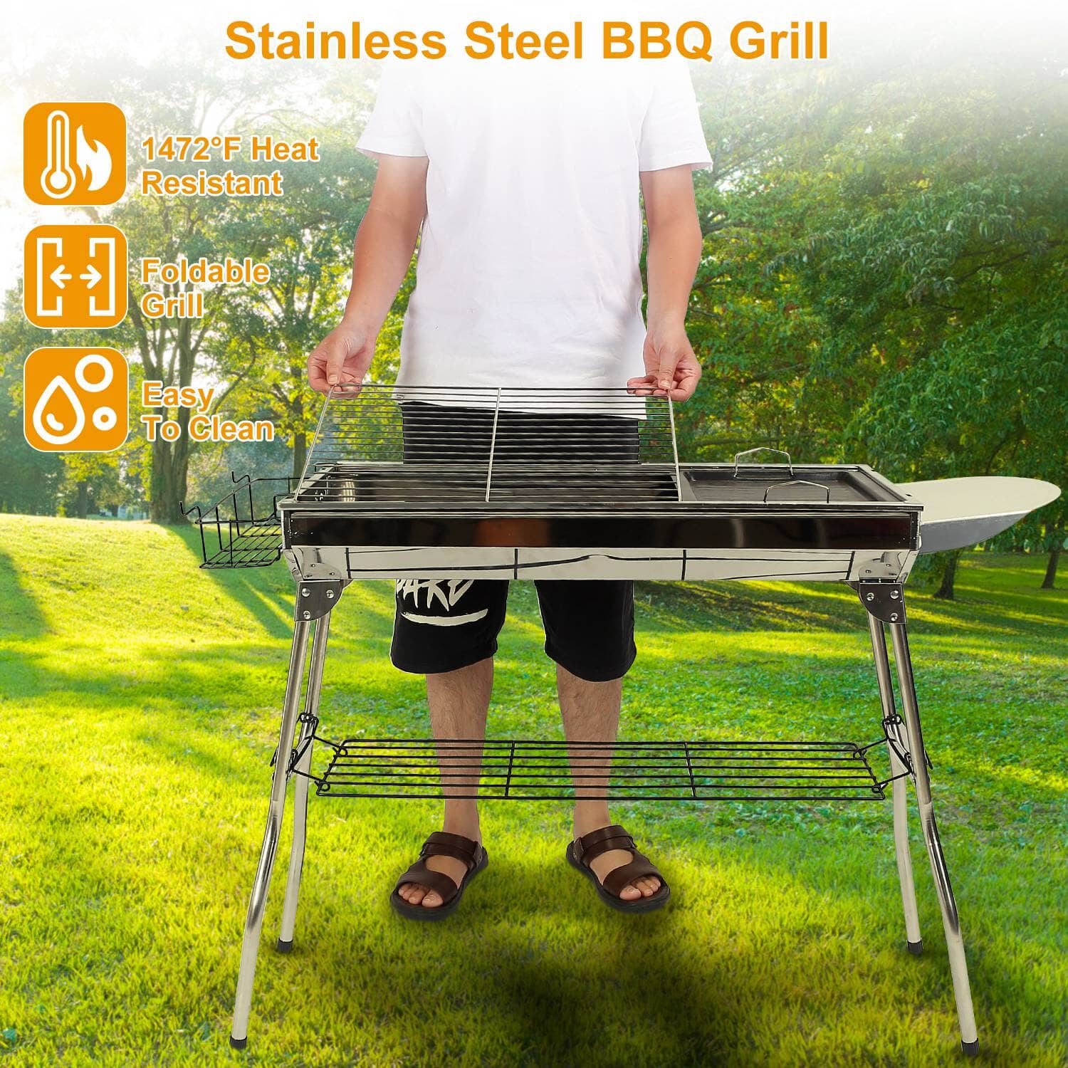 Foldable Portable Barbecue Grill Visit Sale Online