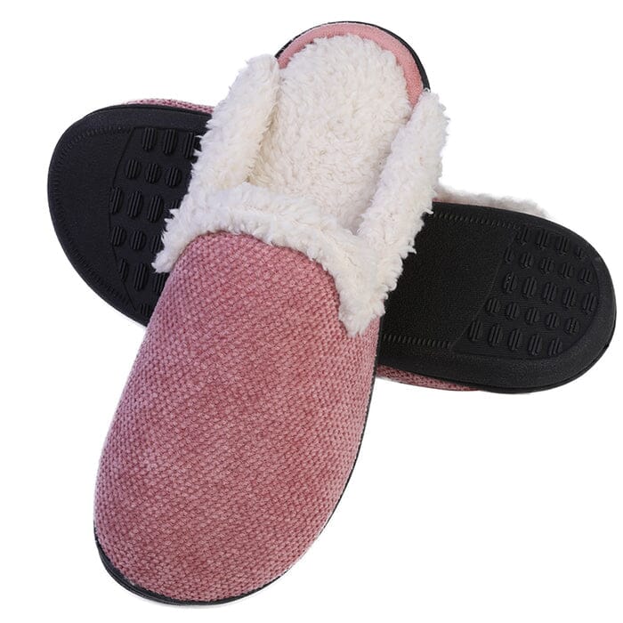 Roxoni Women's Memory Foam House Fleece Trim Knit Sweater Slipper Buy Cheap Shop