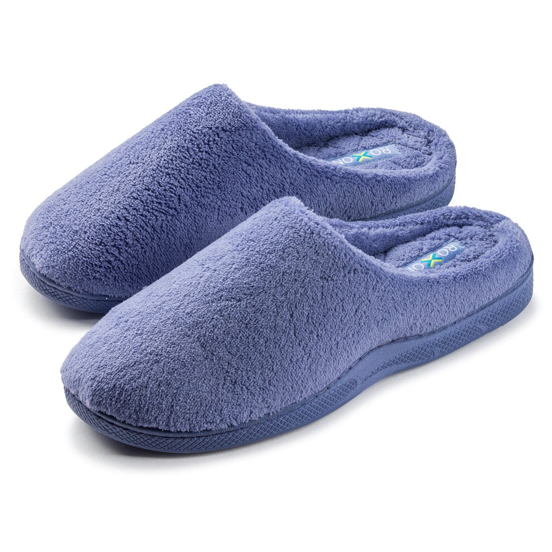 Roxoni Women's Plush Slip On Memory Foam Indoor Outdoor With Credit Card