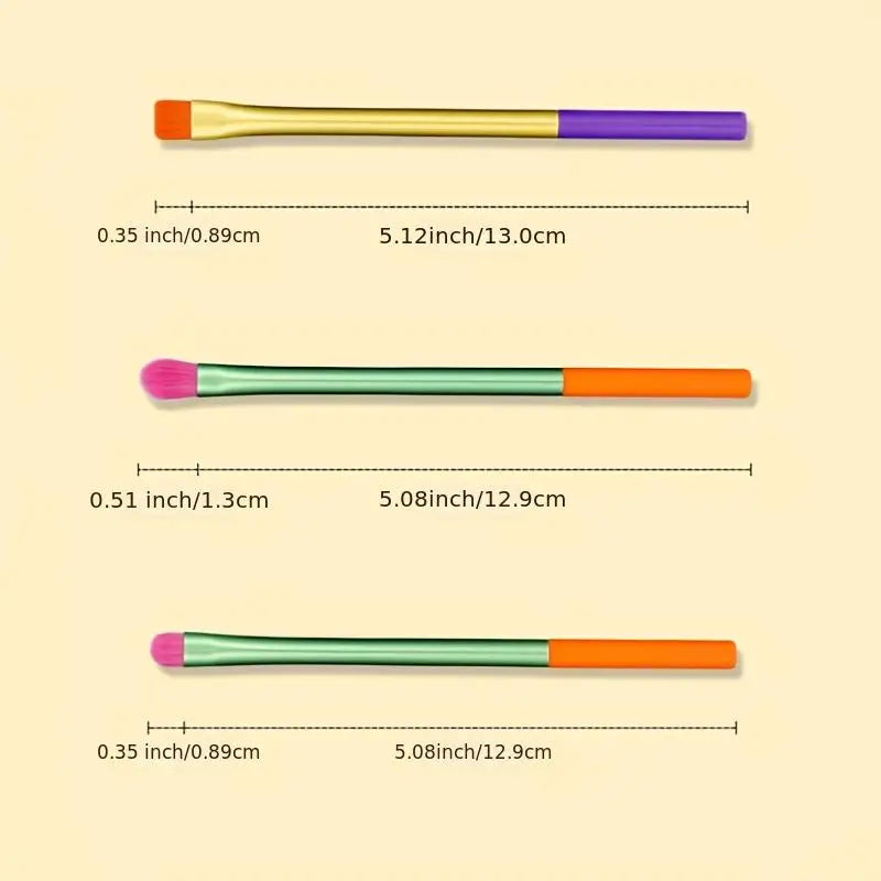 15-Pieces: Rainbow Color High Quality Makeup Brush Set Discount Largest Supplier