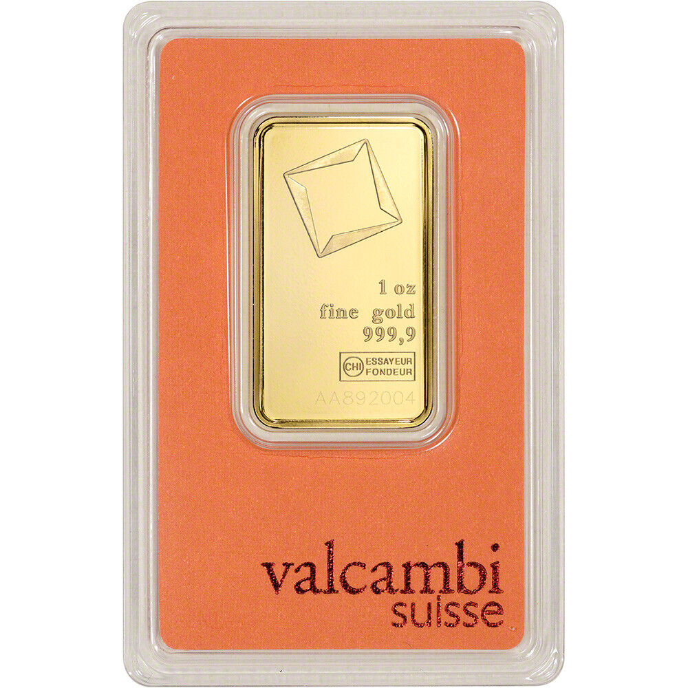 1 oz. Gold Bar Valcambi Suisse 999.9 Fine in Assay Low Pice Fee Shipping Cheap Online