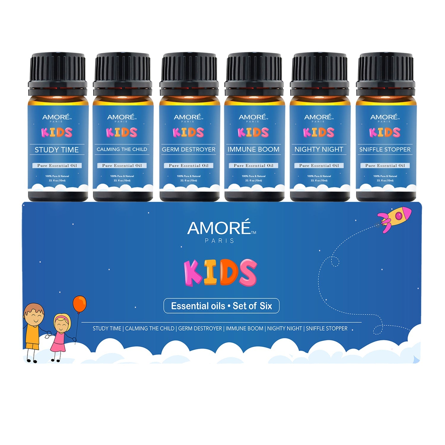 6-Pieces Set: Natural Aromatherapy Kids Safe Essential Oils Starter Set Outlet Online Shop