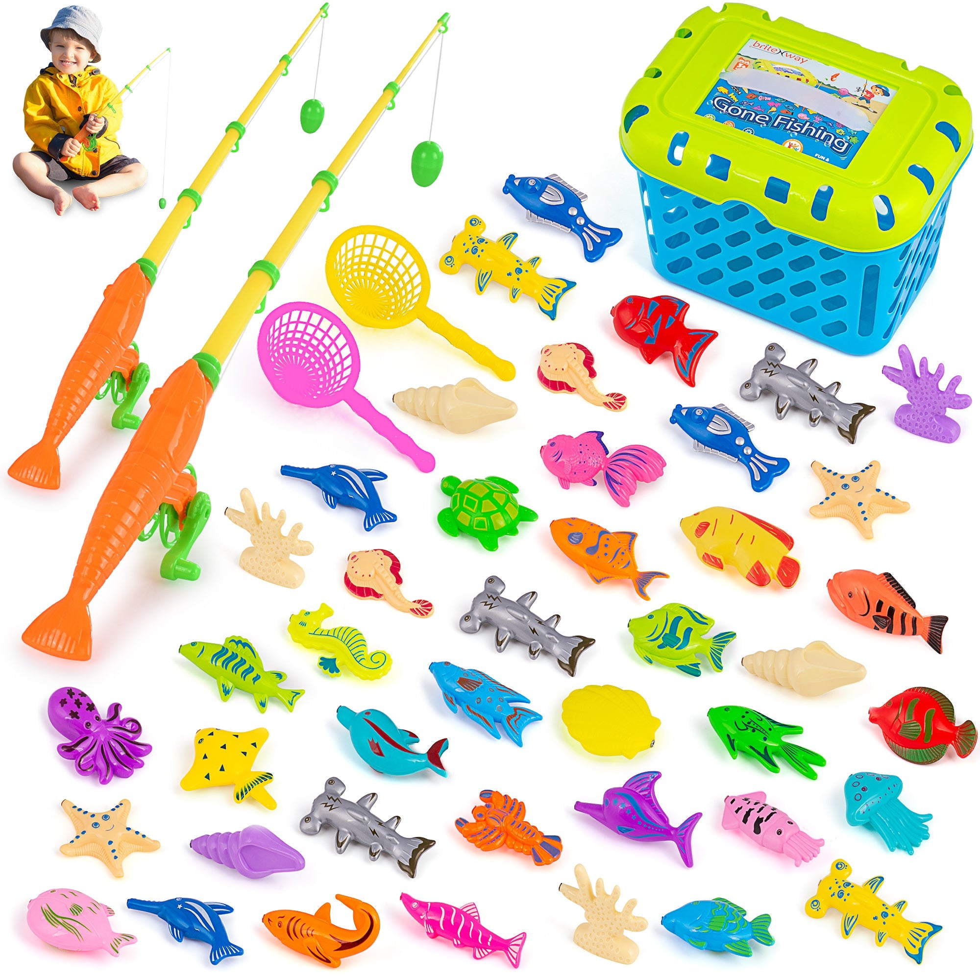 47-Pieces: Britenway Magnetic Fishing Game Sale Visa Payment