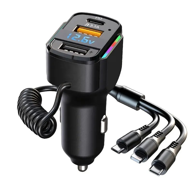 3-in-1 65W 3-port USB PD Fast Car Charger Buy Cheap Fake