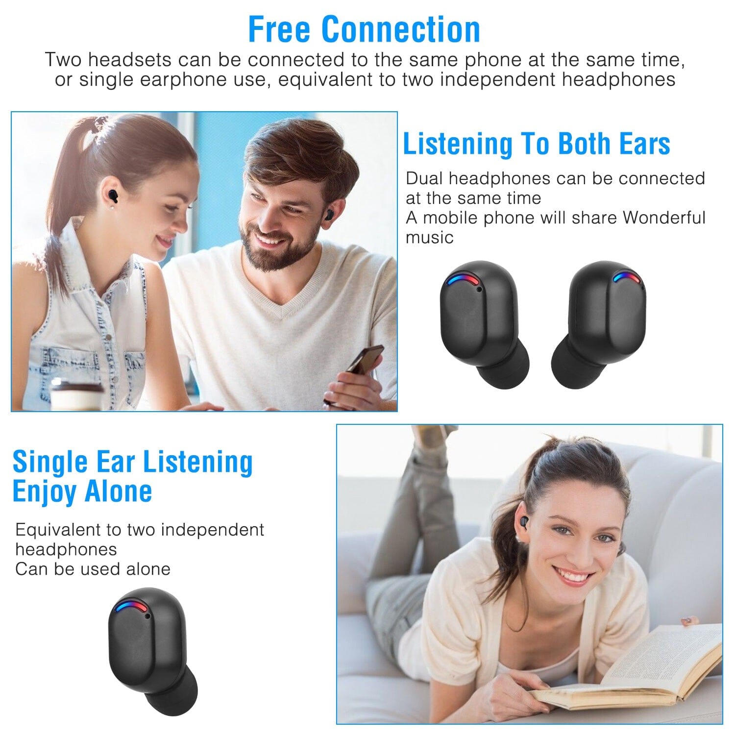 Wireless V5.3 TWS Earbuds In-Ear Stereo Headset Clearance Find Great