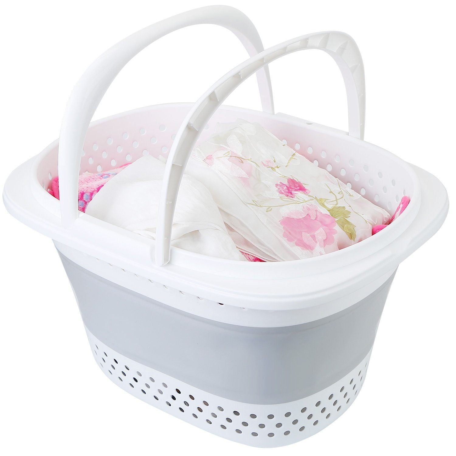 Collapsible Laundry Basket with Comfort Handle Discount Store