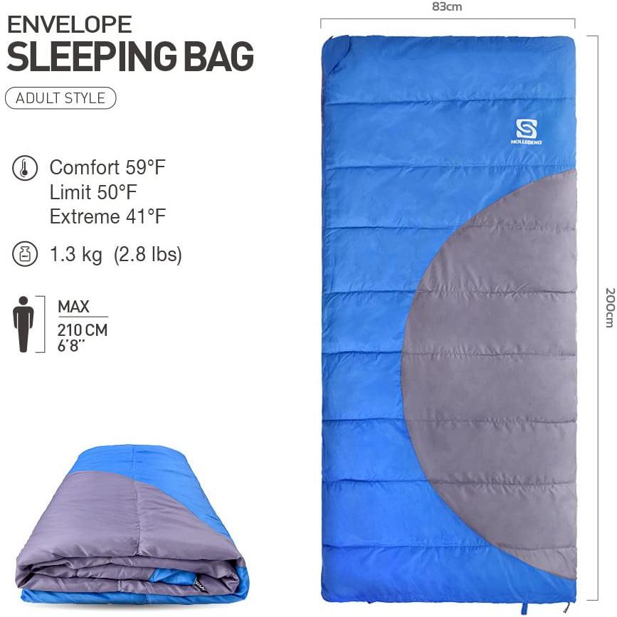 HOLLEGEND Sleeping Bag - Envelope Lightweight Portable Clearance Manchester