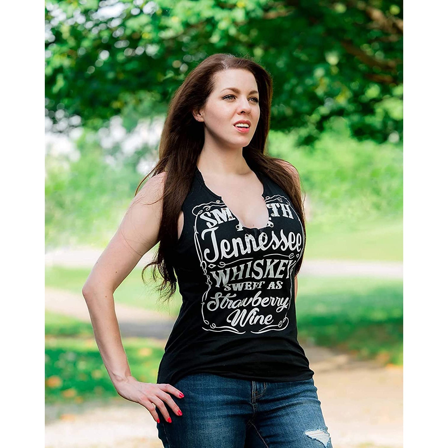 Smooth As Tennessee Whiskey Sweet As Strawberry Wine Shirt Inexpensive