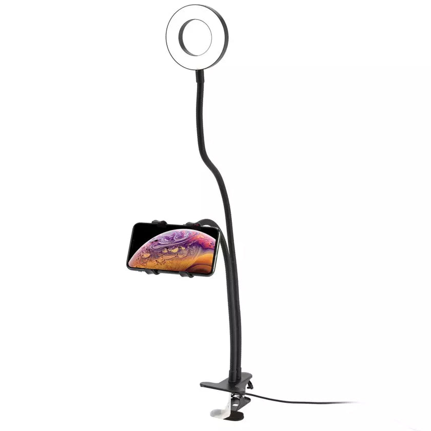 LAX Selfie Ring LED Light Stand with Desk Clip Original Cheap Online