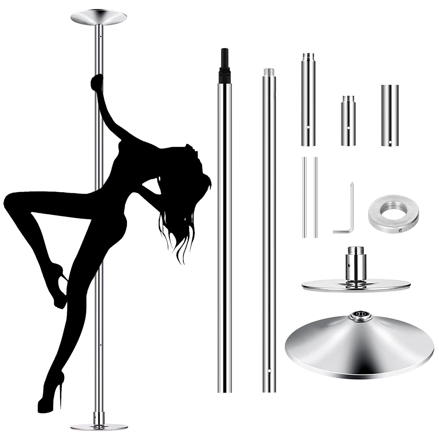 Stripper Dance Pole 45mm Spinning Static Dancing Pole Sale Big Discount