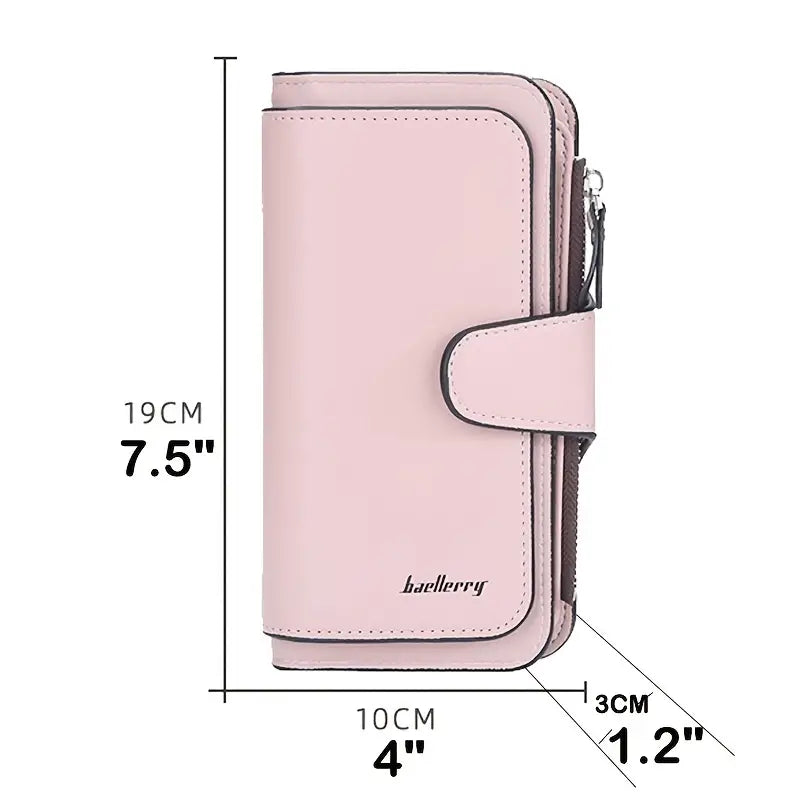 Women's Fashion Faux Leather Wallet with Card Slots & ID Window Outlet Cheap Pices