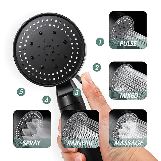 Shower Head Water Saving with 5 Adjustable Mode Outlet Cheap