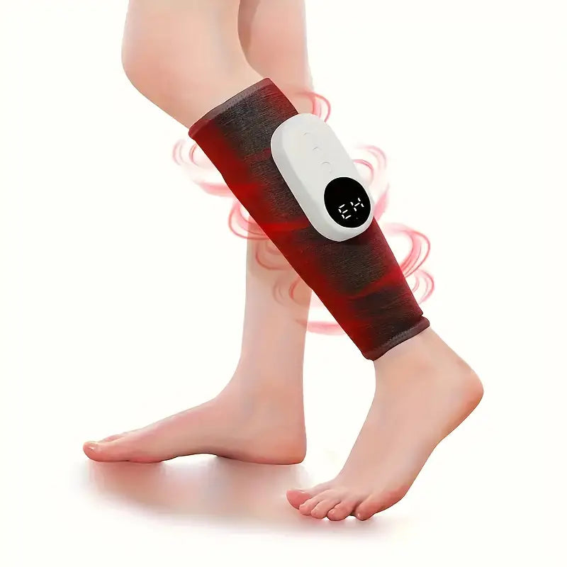 Rechargeable Air Compression Leg Calves Muscle Massager with 3 Intensity Levels and 3 Heat Settings Recommend For Sale