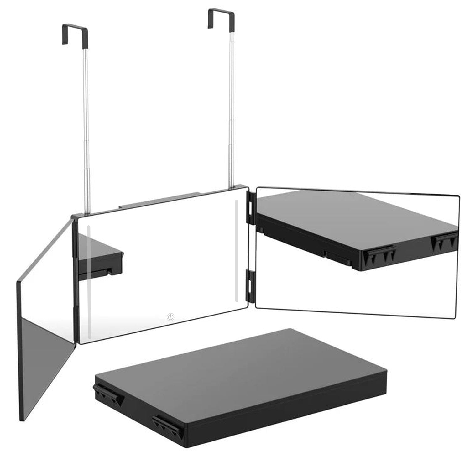 Tri-Fold Mirror with Telescopic Hanger Recommend Sale Online
