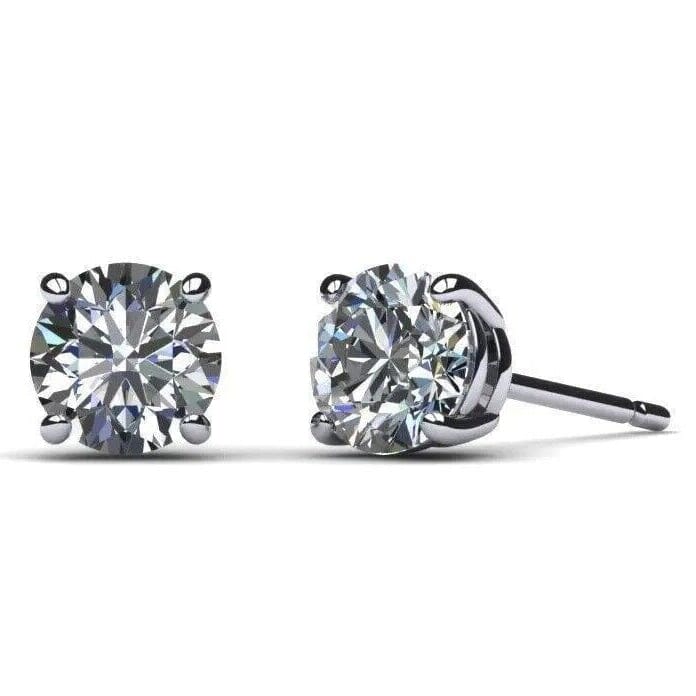 IGI Diamond Engagement Earrings VS1 D Round 4.34 Carat Lab Created Eye Clean Cheapest For Sale