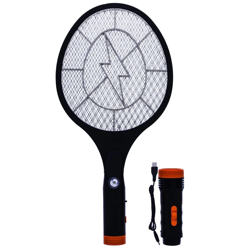 Koramzi Electric Mosquito Swatter Bug Zapper with Rechargable Battery, Handle light and Removable Flashlight Sale Best Pices