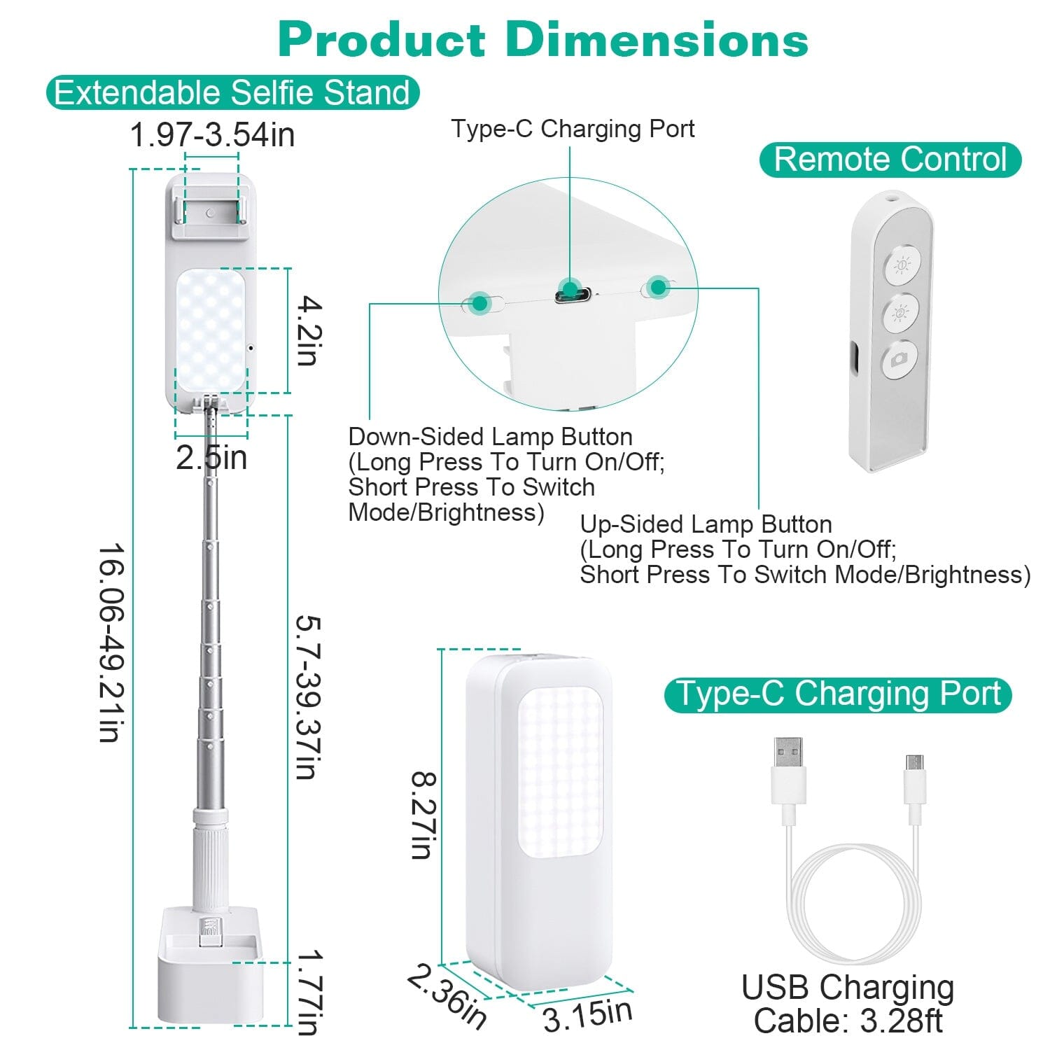 360° Rotatable Extendable Selfie Stand Phone Holder Cheap Sale For Cheap