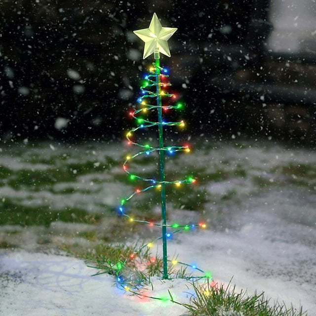 LED Christmas Tree Outdoor Solar Ground Plug Lights Buy Cheap Choice