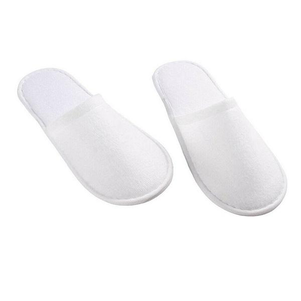 20-Pairs: Spa Hotel Guest Soft Slippers Closed Toe Disposable Travel Slipper Cheap Sale Latest Collections