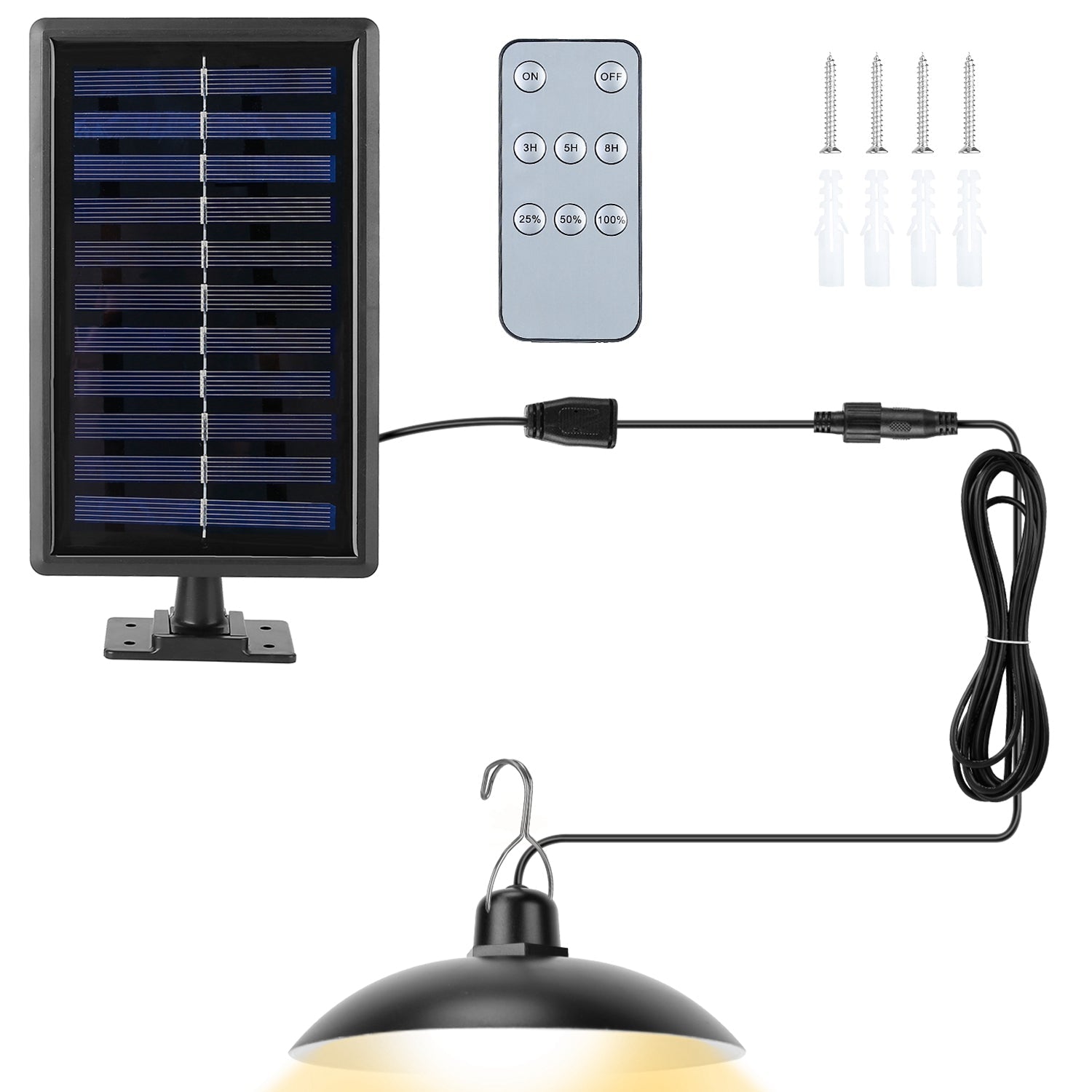 Solar Shed Light Sensor Hanging Lamp Cheap Sale Inexpensive