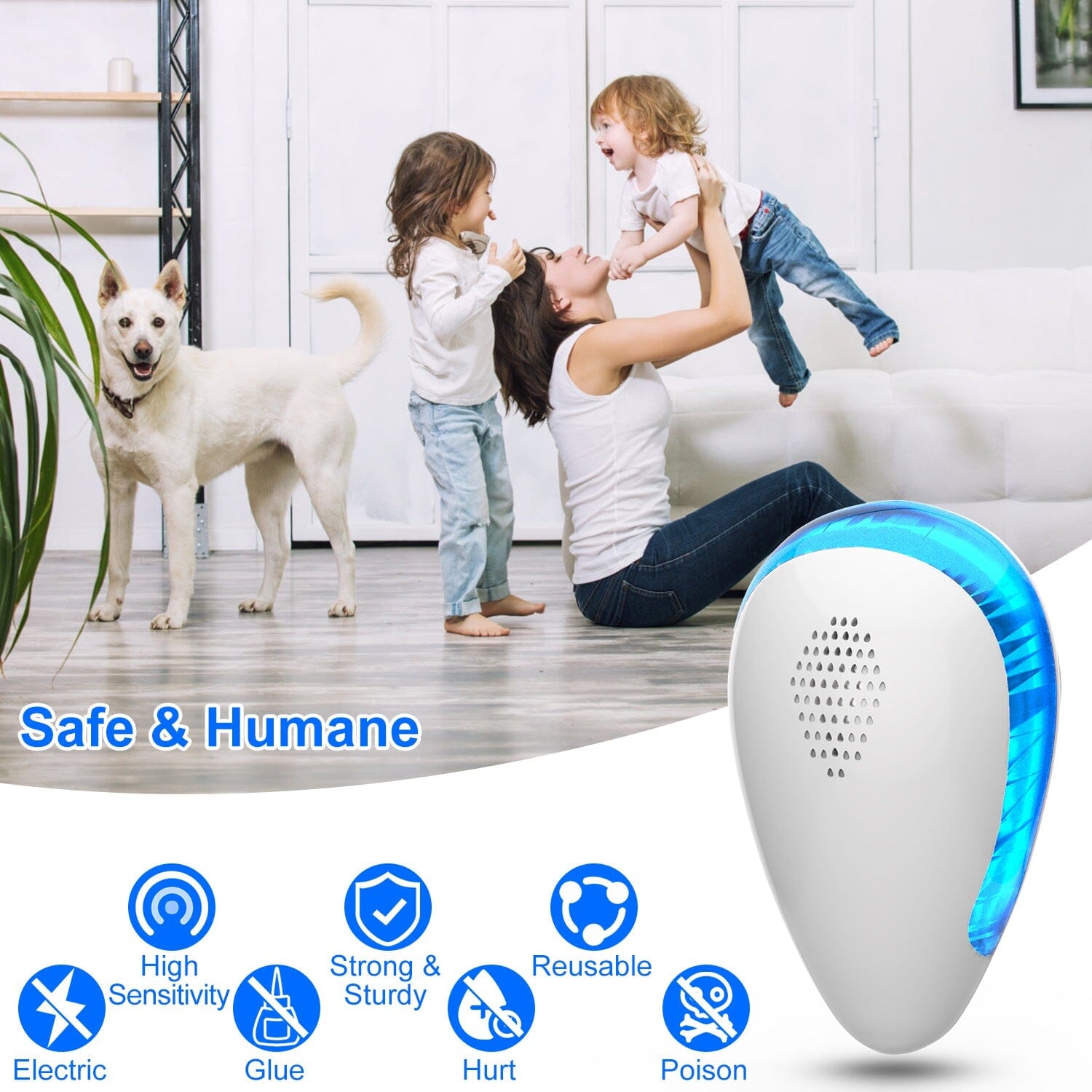 6-Pack: Ultrasonic Pest Repeller Indoor Plug in Bug Repellent Buy Cheap Very Cheap