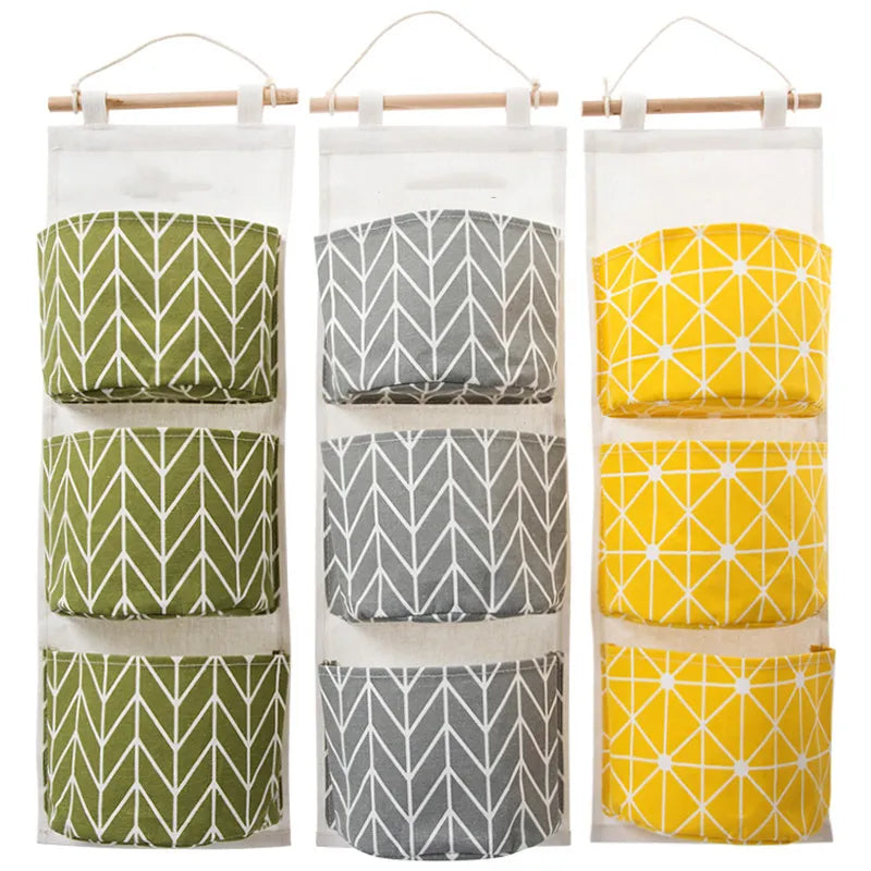 3-Pack: Cotton Hanging Storage Bag Clearance Tumblr