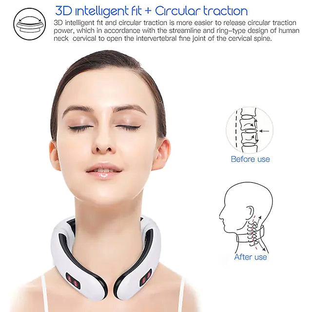 Electric Neck Massager and Pulse Back 6 Modes Power Control Affordable Online