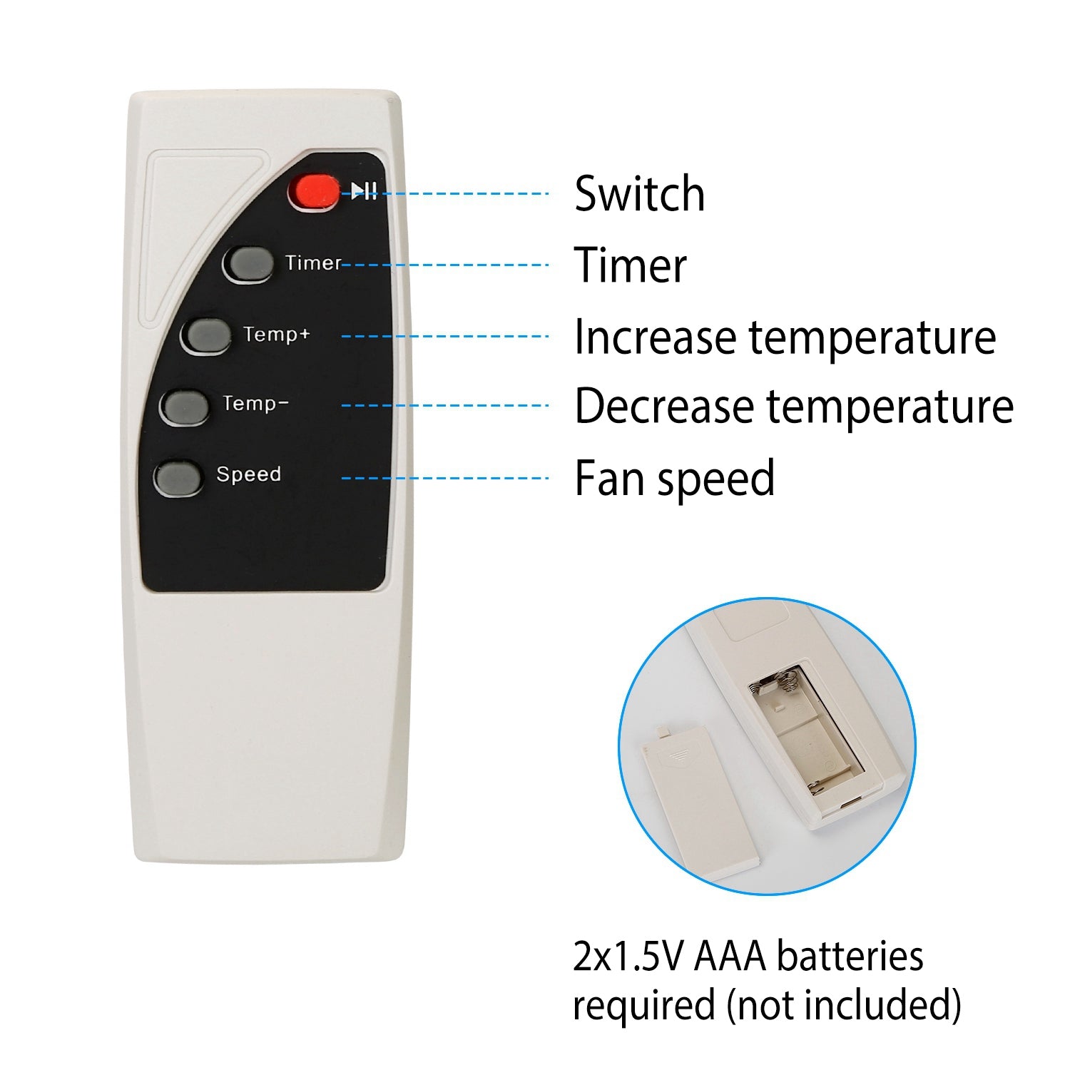 500W Portable Heater Fan Wall Outlet with Remote Control Free Shipping Low Cost