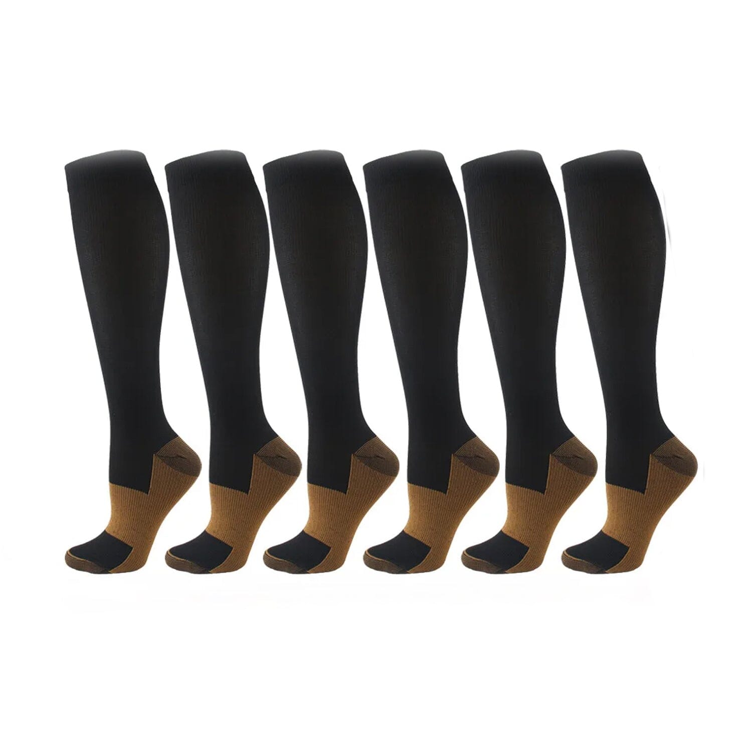 Copper Compression Socks 20-30mmHg Graduated Support L/XL for Men and Women Free Shipping With Credit Card