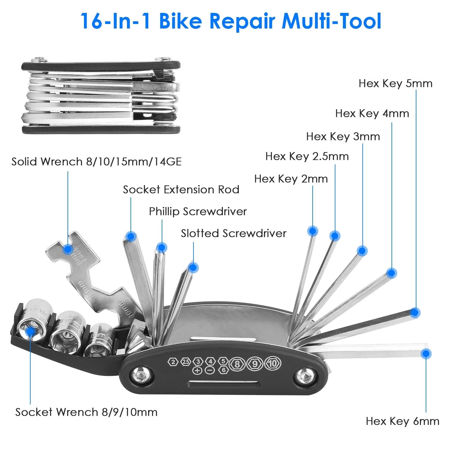 16-in-1 Bicycle Tire Repair Kit Amazon Sale Online