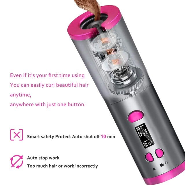 Unbound Cordless Automatic Hair Curler Outlet Top Quality