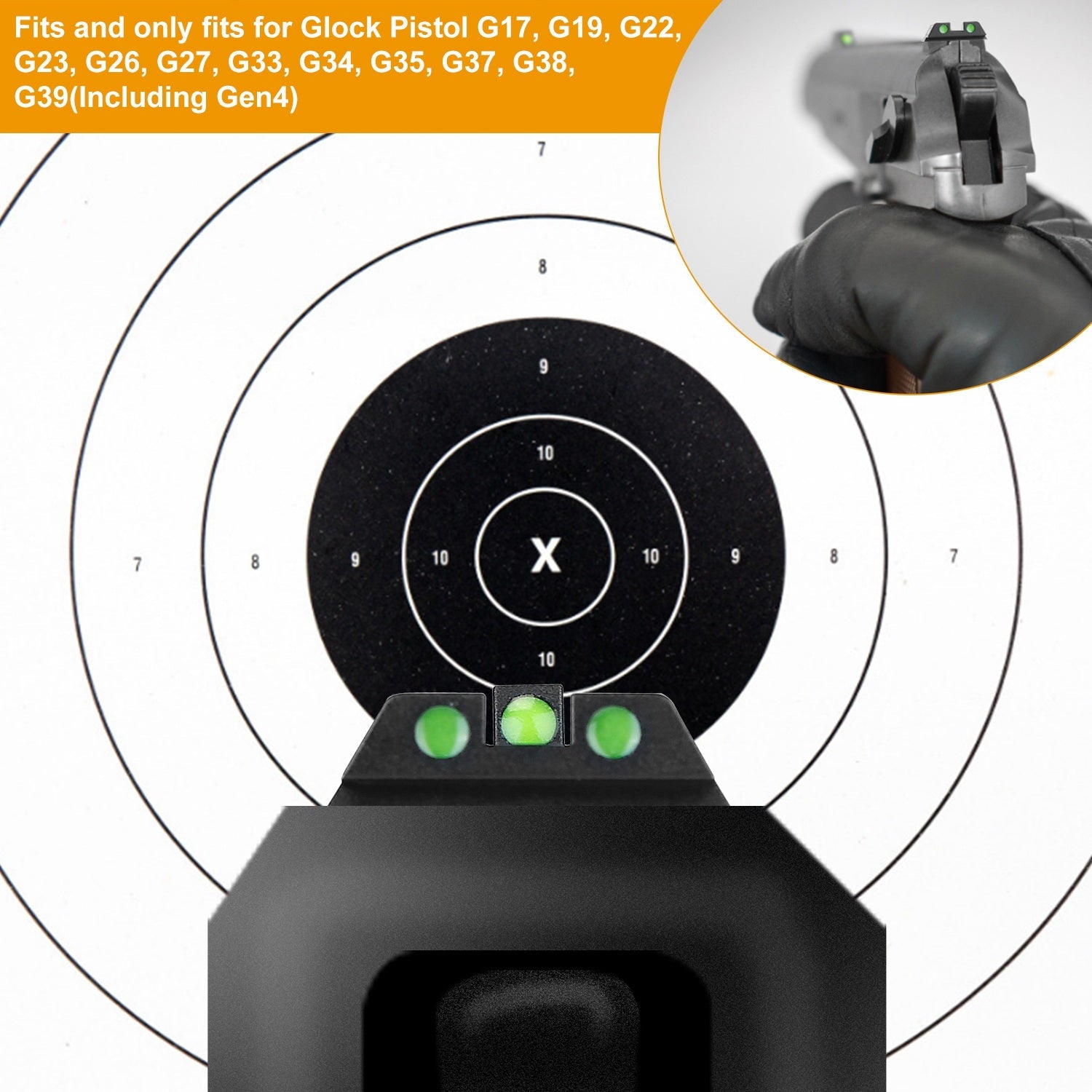 3-Dot Green Gun Night Sight Set Great Deals Sale Online